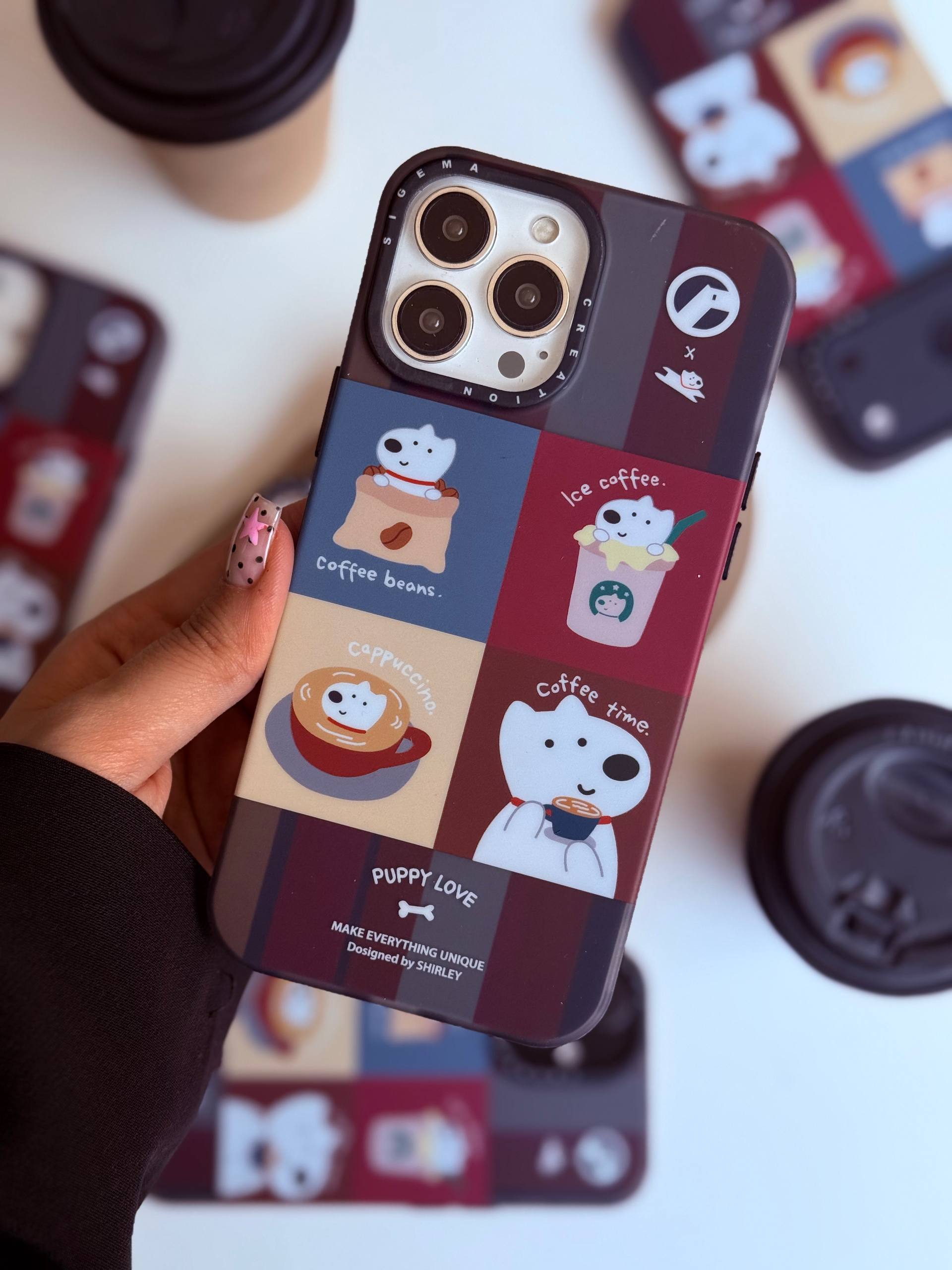 قاب گوشی puppy coffe